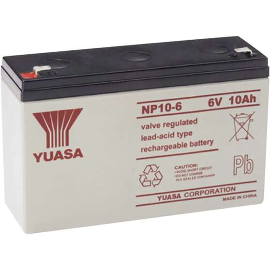 NP10-6FR Yuasa NP VRLA Battery, , scanz_hi-res