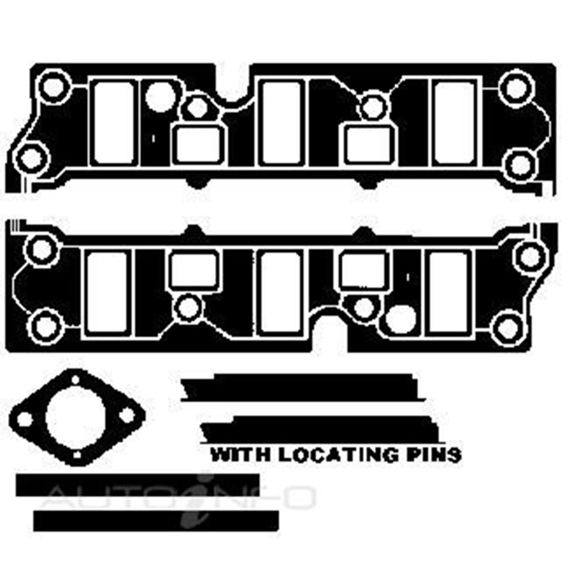 INLET MANIFOLD GASKET SET HOLDEN 3.8, , scanz_hi-res