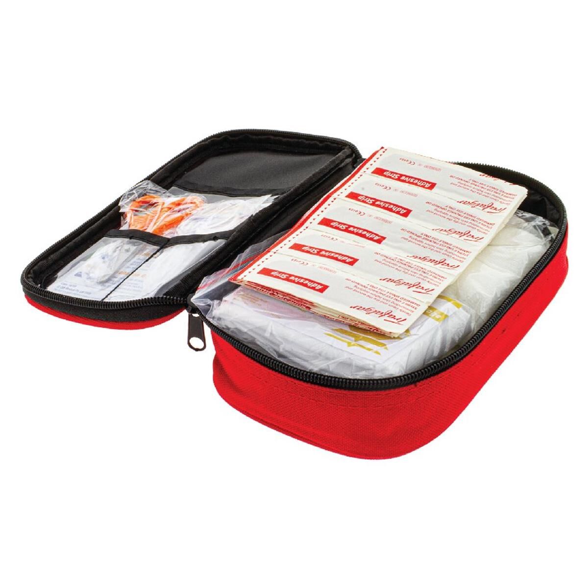 PERSONAL VEHICLE FIRST AID KIT  SOFT RED DURABLE CASE              HULK PROFESSIONAL, , scanz_hi-res