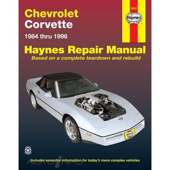 CHEVROLET CORVETTE HAYNES REPAIR MANUAL FOR 1984 THRU 1996, DOES NOT INCLUDE INFORMATION SPECIFIC TO ZR-1 MODELS., , scanz_hi-res