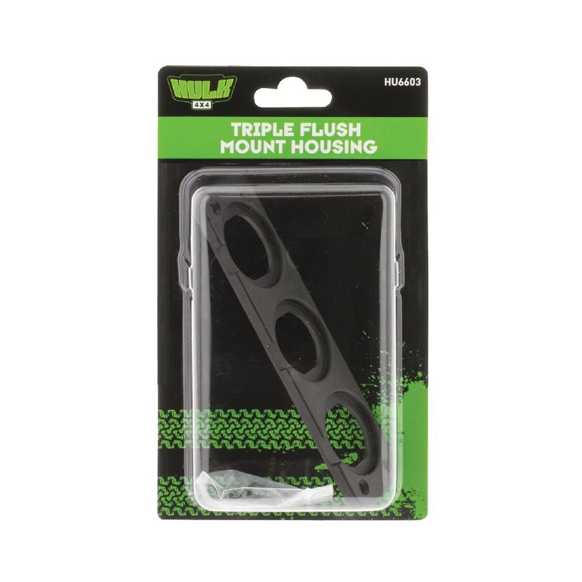 TRIPLE FLUSH MOUNT HOUSING T/S HULK 4x4 SOCKET RANGE                       HULK 4x4, , scanz_hi-res