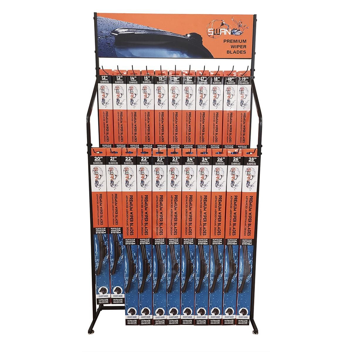 SWAN WIPER BLADE SET (100 BLADES WITH DISPLAY STAND), , scanz_hi-res