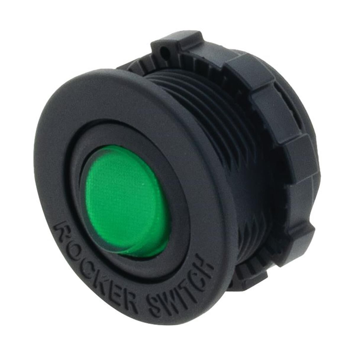ROCKER SWITCH GREEN LED 12V T/S FLUSH & SURFACE MOUNT HOUS 12V ONLY 16a, , scanz_hi-res