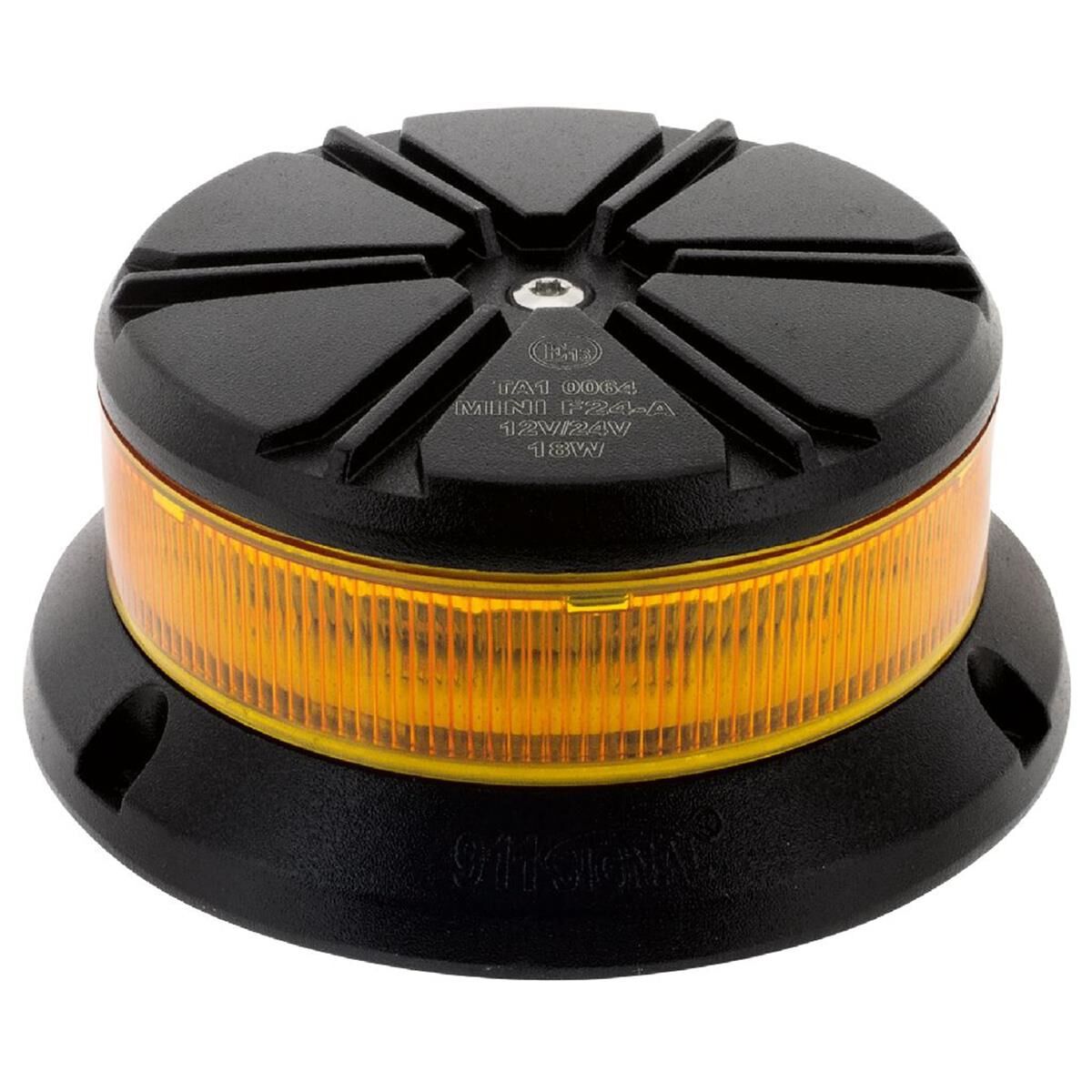 LED AMBER BEACON 10-30V 3 BOLT METAL MNT  9xSTRBE 1xROT PATTs  LOW PROFLE   CLASS I   JAYLEC, , scanz_hi-res