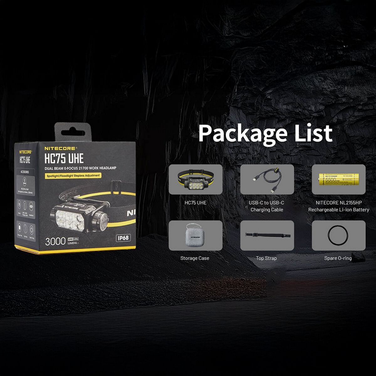 NITECORE 3000 LUMEN USB RECHARGEABLE LED HEADLAMP TORCH, , scanz_hi-res