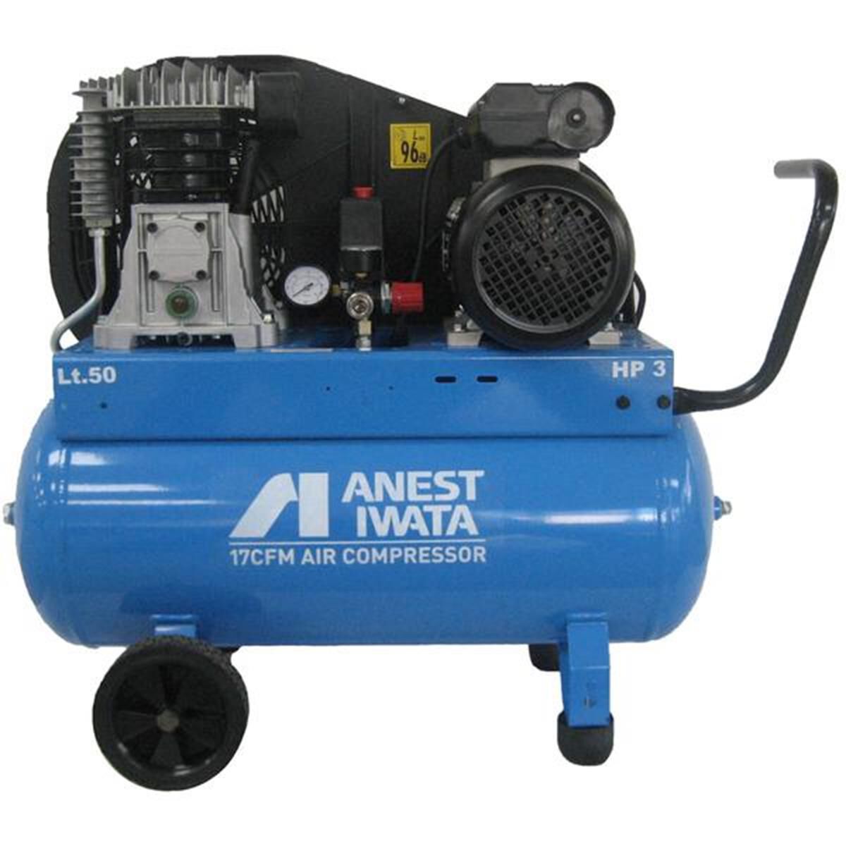 Iwata Compressor 3Hp Belt Drive 11.6Cfm 330Lpm 50L NB30C50