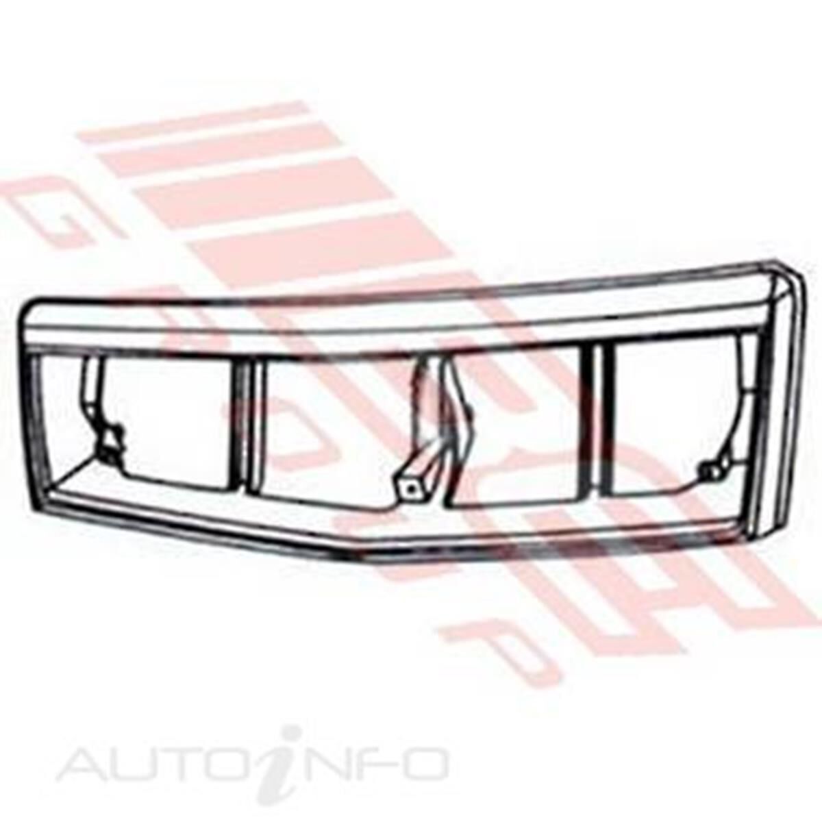 GRILLE SHELL - CHROME/BLACK, , scanz_hi-res