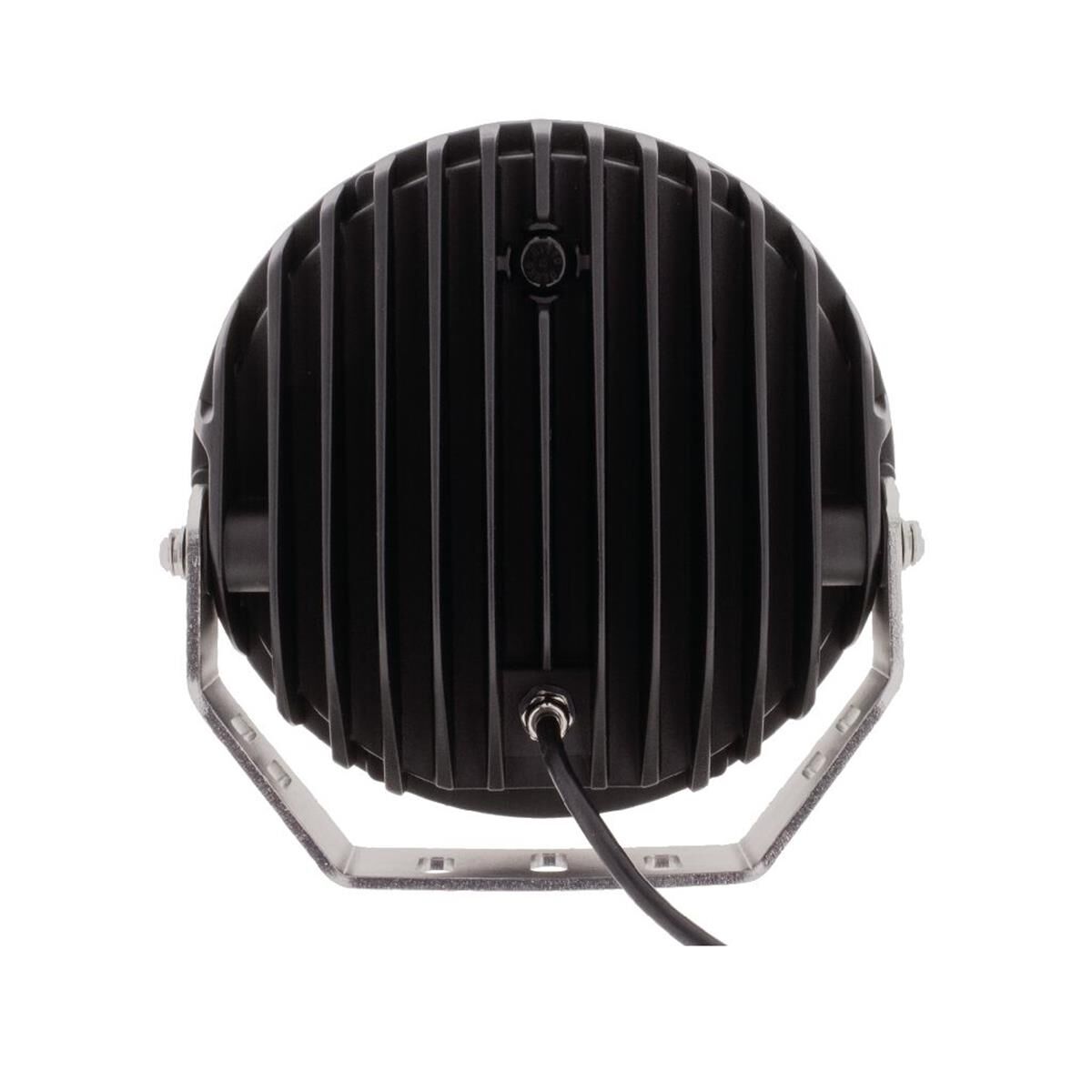 9" RND LED DRIVING LAMP DRIVNG BEAM 9-36V 160W 37 LEDs SILVR BEZEL 15,600Lms, , scanz_hi-res