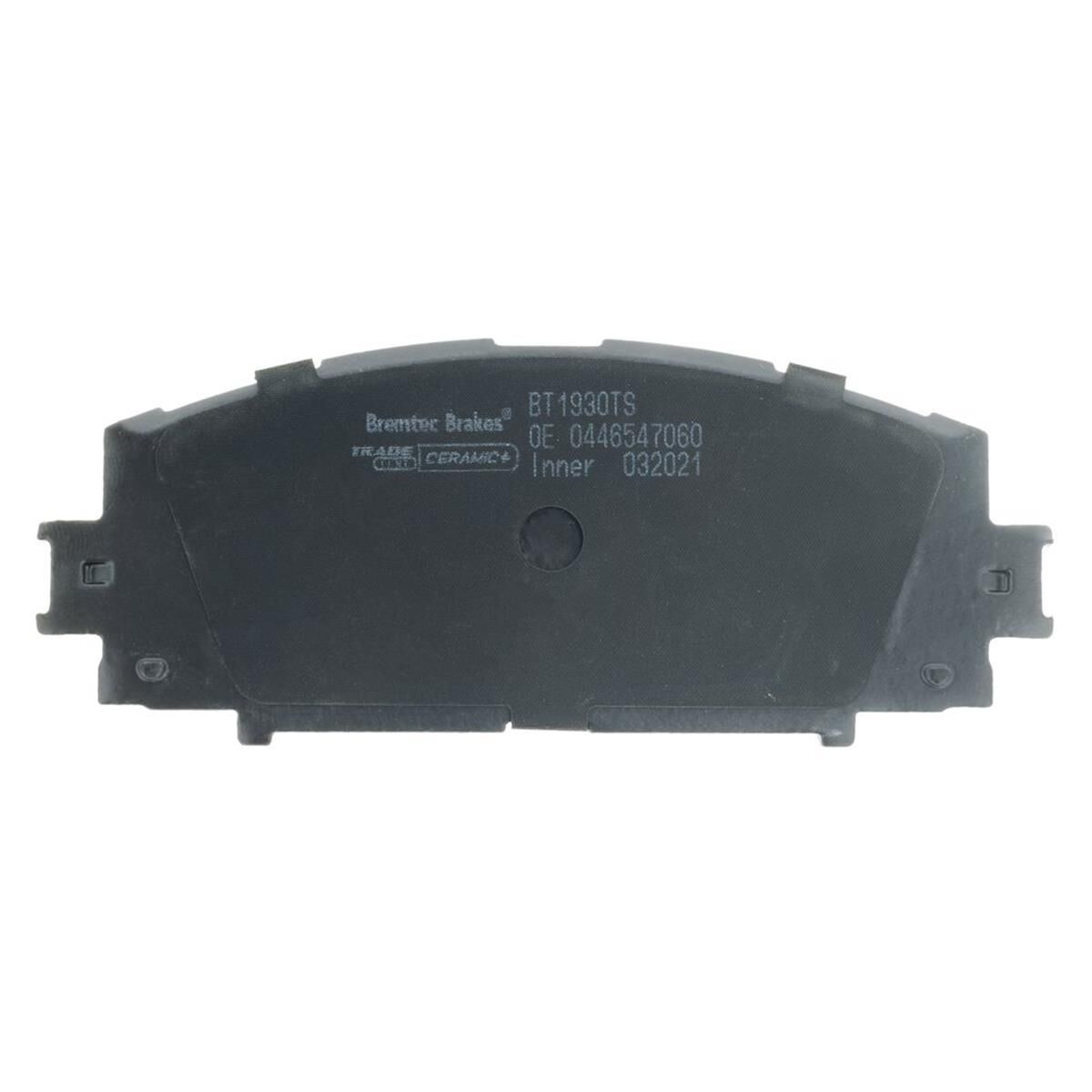 TRADE-LINE BRAKE PADS SET TOYOTA YARIS 1.3, 1.5 NO ABS DB1820, , scanz_hi-res