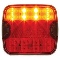 LED STOP/TAIL/INDICATOR LAMP 9-33V W/ REFLEX REFLECTOR 0.5m LEAD 104x94x20mm, , scanz_hi-res