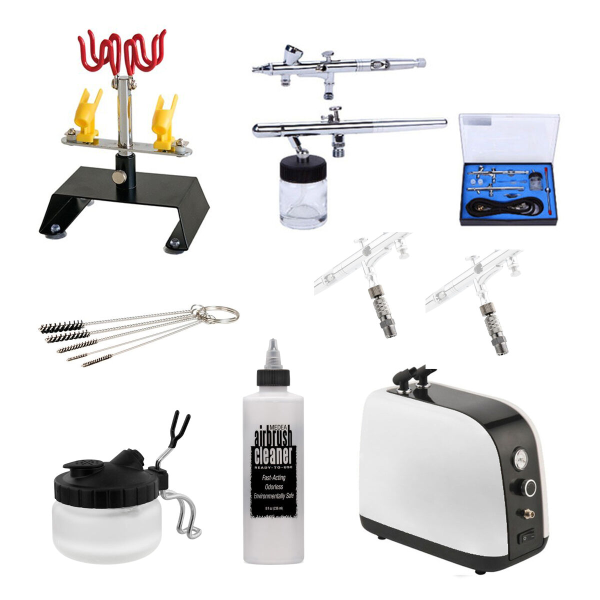 FORMULA AIRBRUSH INTERMEDIATE GRAVITY & SUCTION DUAL KIT, , scanz_hi-res