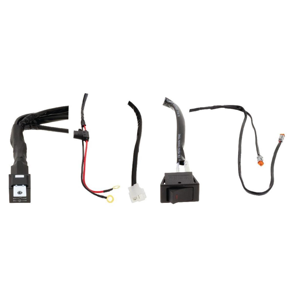 PKT 2 7" RND LED DRIVING LAMP KIT 9-36V 106W 19 LEDs GREEN & BLACK 11,000Lmns, , scanz_hi-res