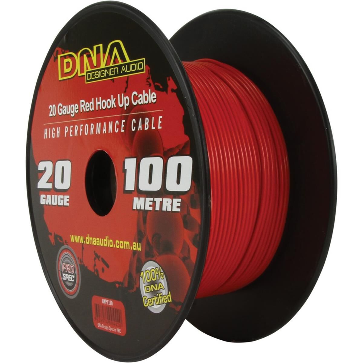DNA CABLE 20 GAUGE HOOK UP RED 100MTR, , scanz_hi-res