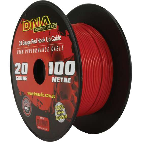 DNA CABLE 20 GAUGE HOOK UP RED 100MTR, , scanz_hi-res