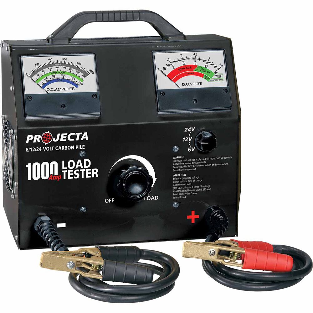 Projecta Carbon Pile Load Tester - 1000A, 0-30V - BLT300 | Supercheap