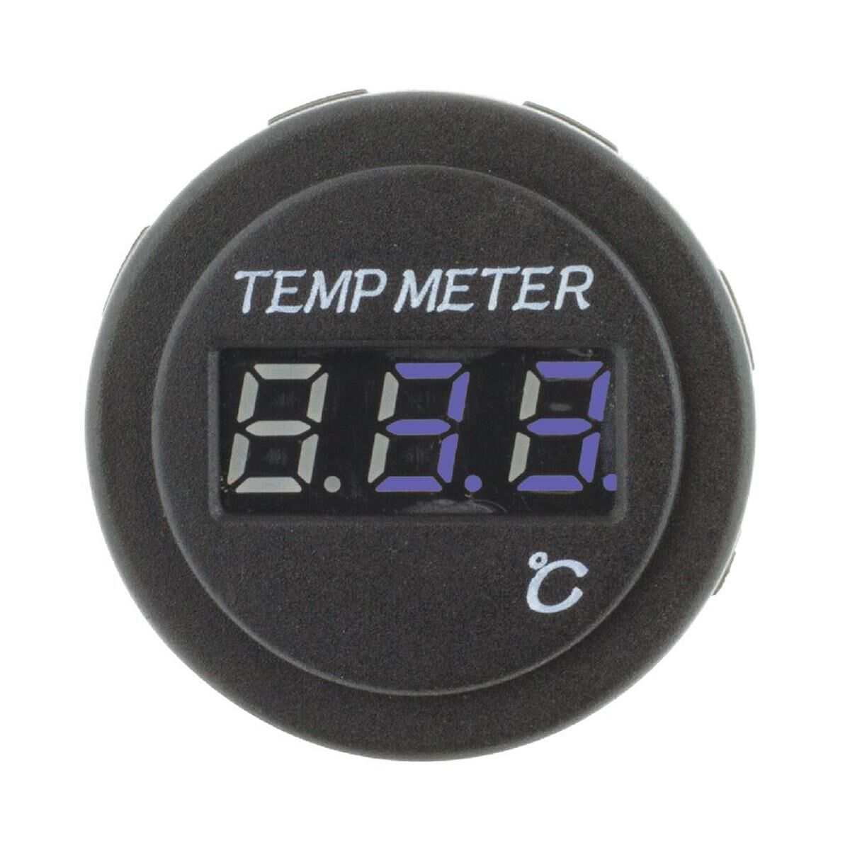 TEMPERATURE METER 12/24v -40/120c BLUE LED INC SENSOR                       HULK 4x4, , scanz_hi-res