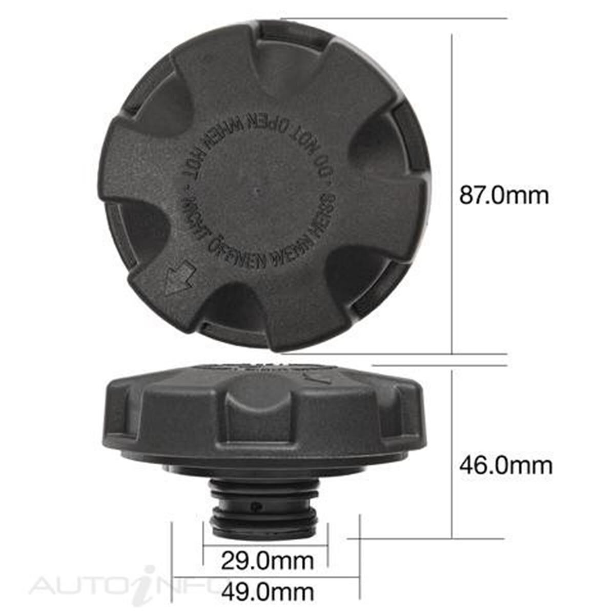 TRIDON RECOVERY RADIATOR CAP, , scanz_hi-res