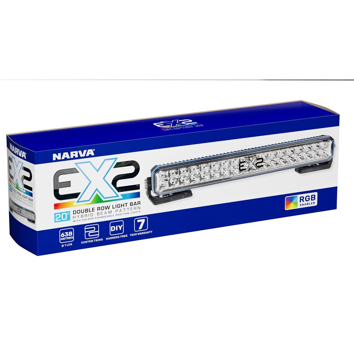 20 INCH EX2-R LIGHT BAR DOUBLE ROW RGB ENABLED, , scanz_hi-res
