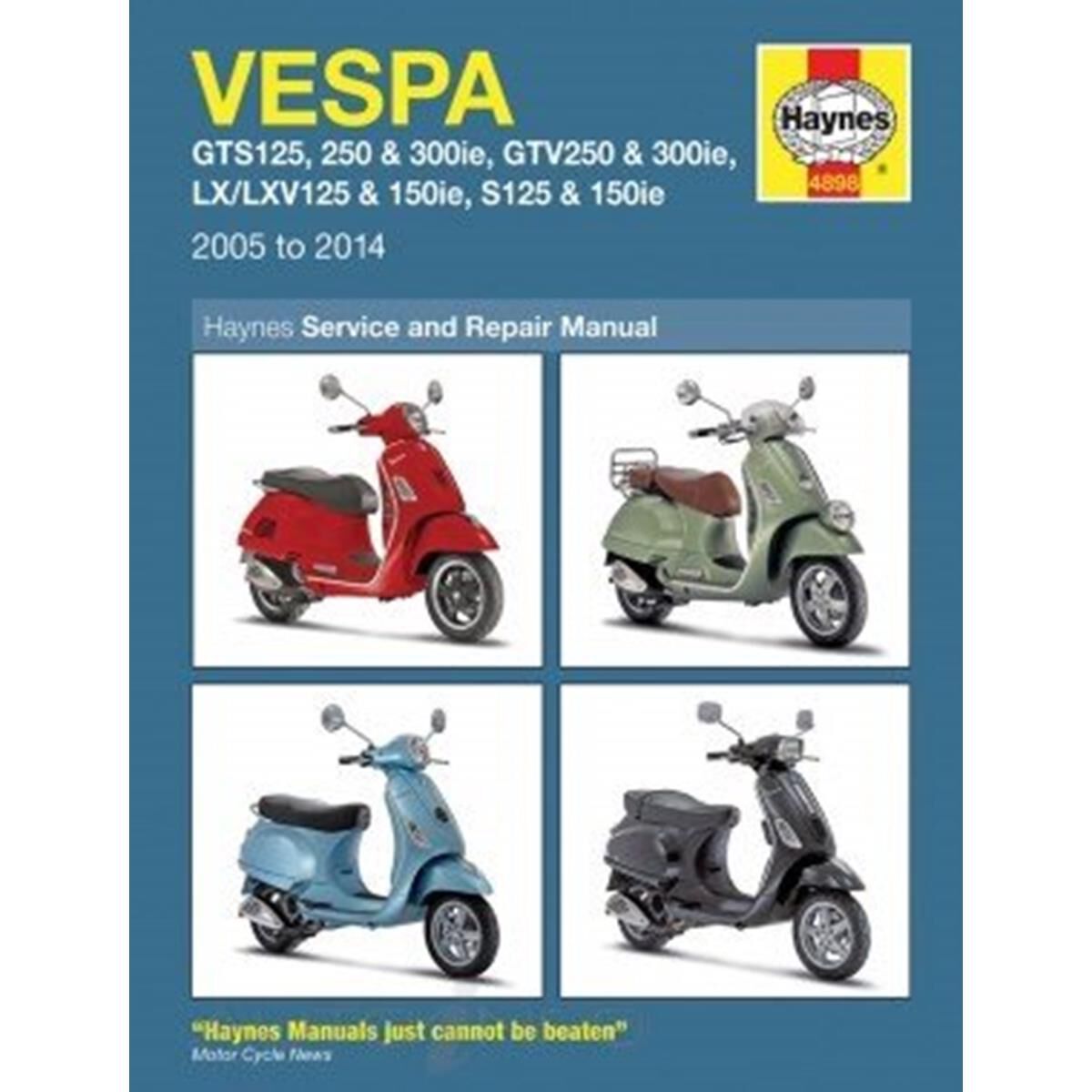 VESPA GTS, GTV, LX & S 125 TO 300 2005 -, , scanz_hi-res