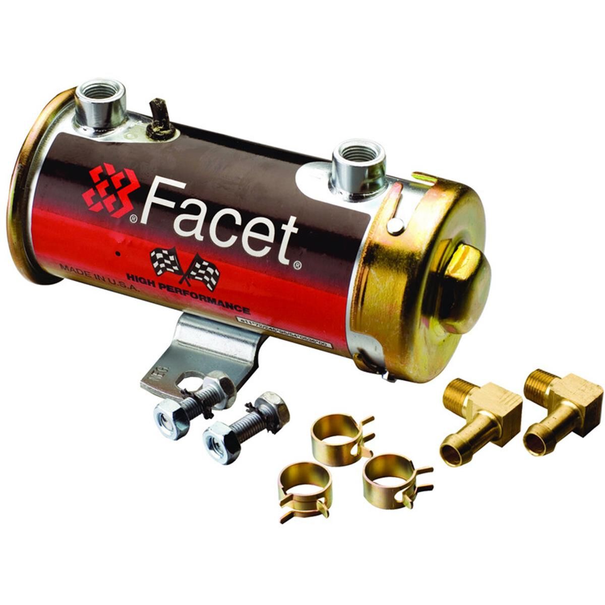 FACET FUEL PUMP 12V CYLINDRICAL BLISTER PK 121LPH 4/5.5PSI NEG CASE EARTH, , scanz_hi-res