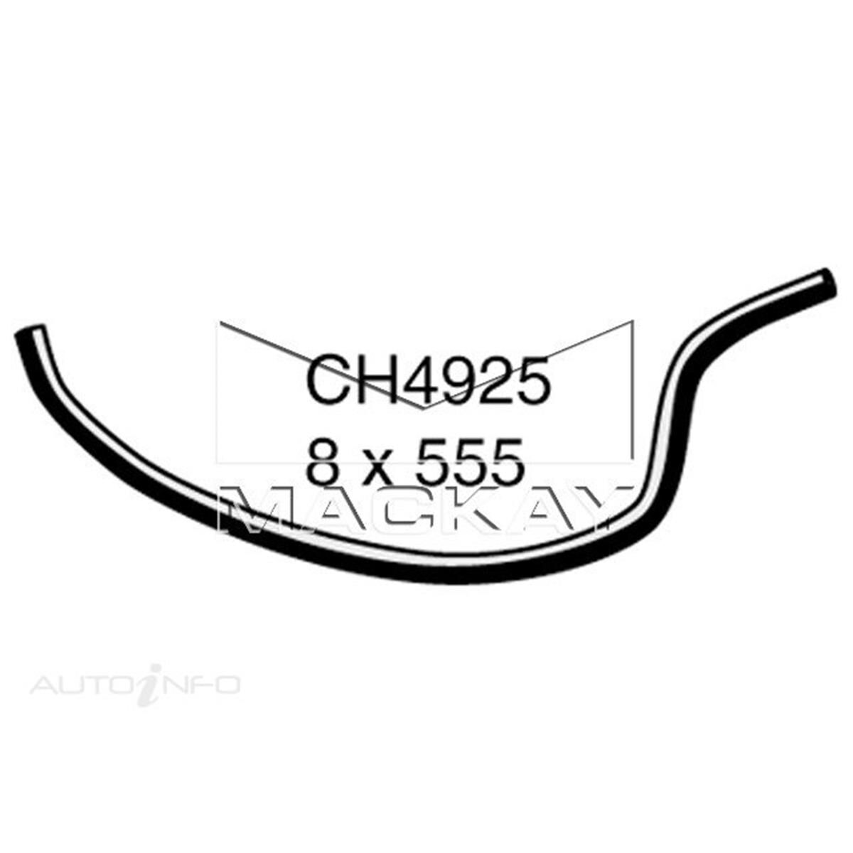 ENGINE BY PASS HOSE  - HOLDEN BARINA XC - 1.4L I4  PETROL - MANUAL & AUTO, , scanz_hi-res