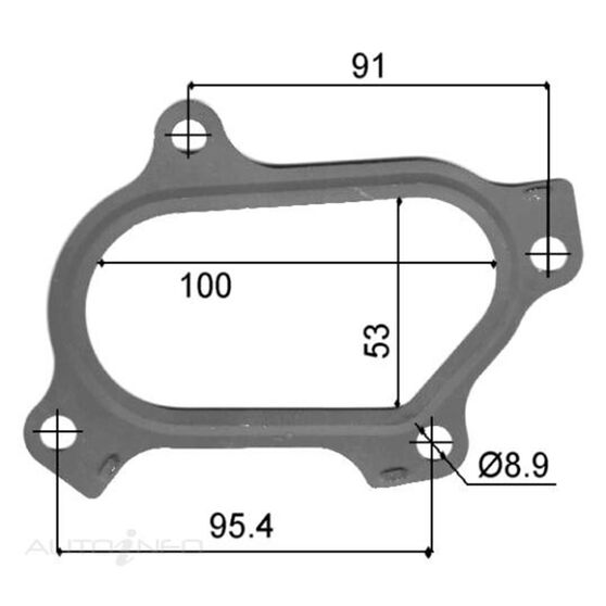 TURBO OUTLET GASKET TOYOTA 1KZ-TE, , scanz_hi-res