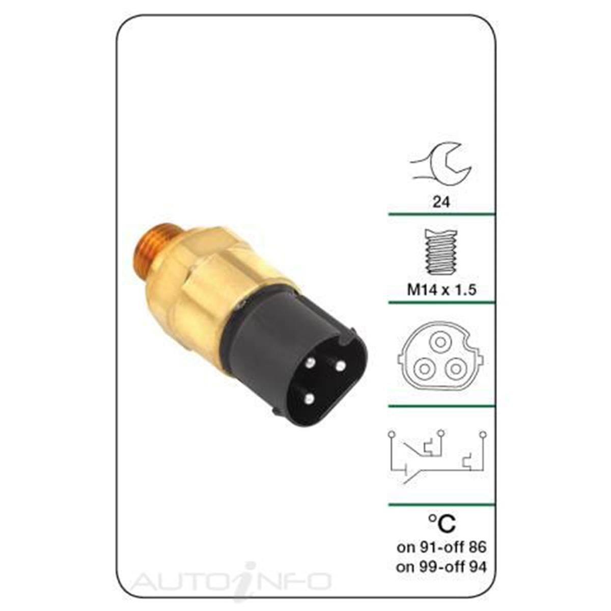 (TFS617NZ)TRIAUS THERMO FAN SWITCH, , scanz_hi-res