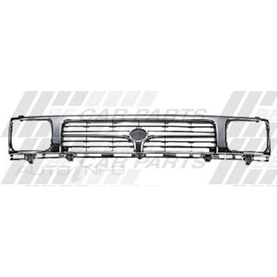 GRILLE - W/BEZEL - CHRM/ARGNT - HAT BADGE, , scanz_hi-res