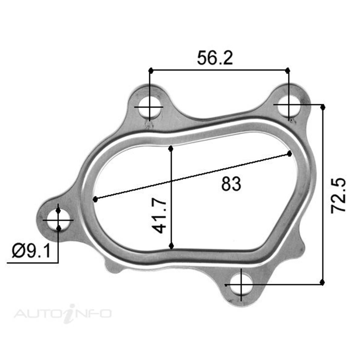 TURBO OUTLET GASKET TOYOTA 3C-T, , scanz_hi-res