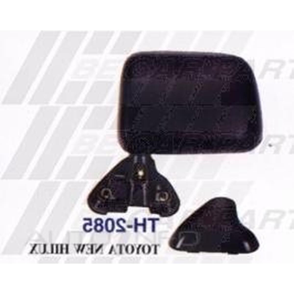 DOOR MIRROR - R/H - BLK - DOOR MOUNT, , scanz_hi-res