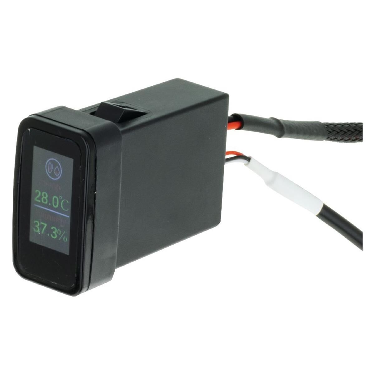 SMART GAUGE DUAL TEMP/HUMIDITY VOLTMETER T/S EARLY TOYOTA 40mm x 22mm, , scanz_hi-res