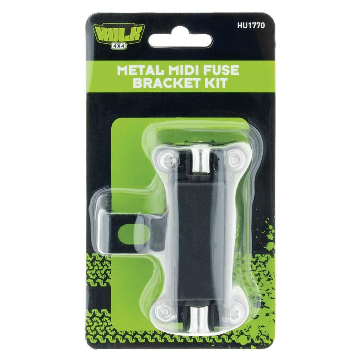 METAL BRACKET W/ 2 x MIDI FUSE HOLDERS & FUSES 60A KIT, , scanz_hi-res