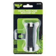 METAL BRACKET W/ 2 x MIDI FUSE HOLDERS & FUSES 60A KIT, , scanz_hi-res