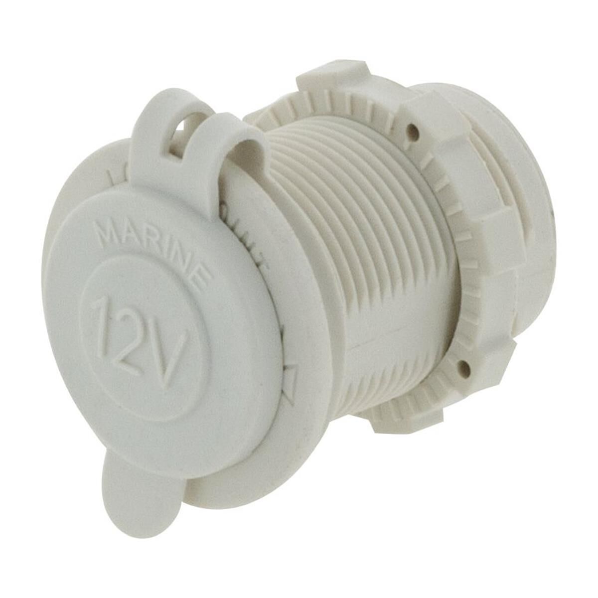 ACCESSORY POWER SOCKET WHITE 12/24v 20a @12v NON LED *CAN USE HU6620*, , scanz_hi-res
