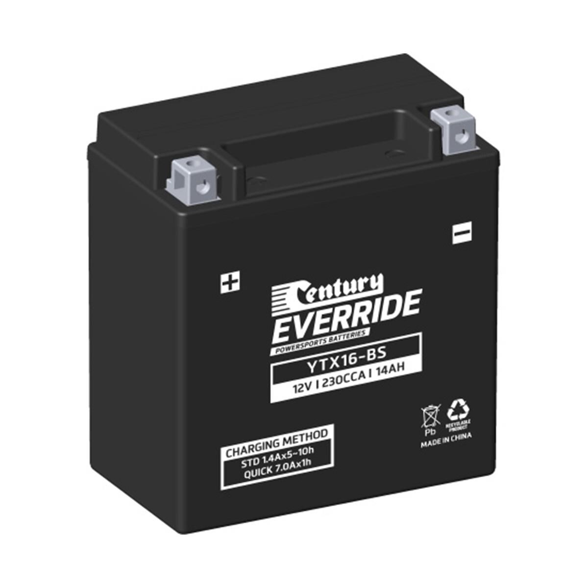 POWERSPORTS BATTERIES - YTX16-BS, , scanz_hi-res