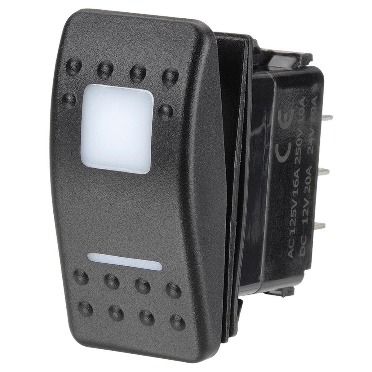 SWITCH ROCKER ON/OFF/ON RED 12/24V LED, , scanz_hi-res
