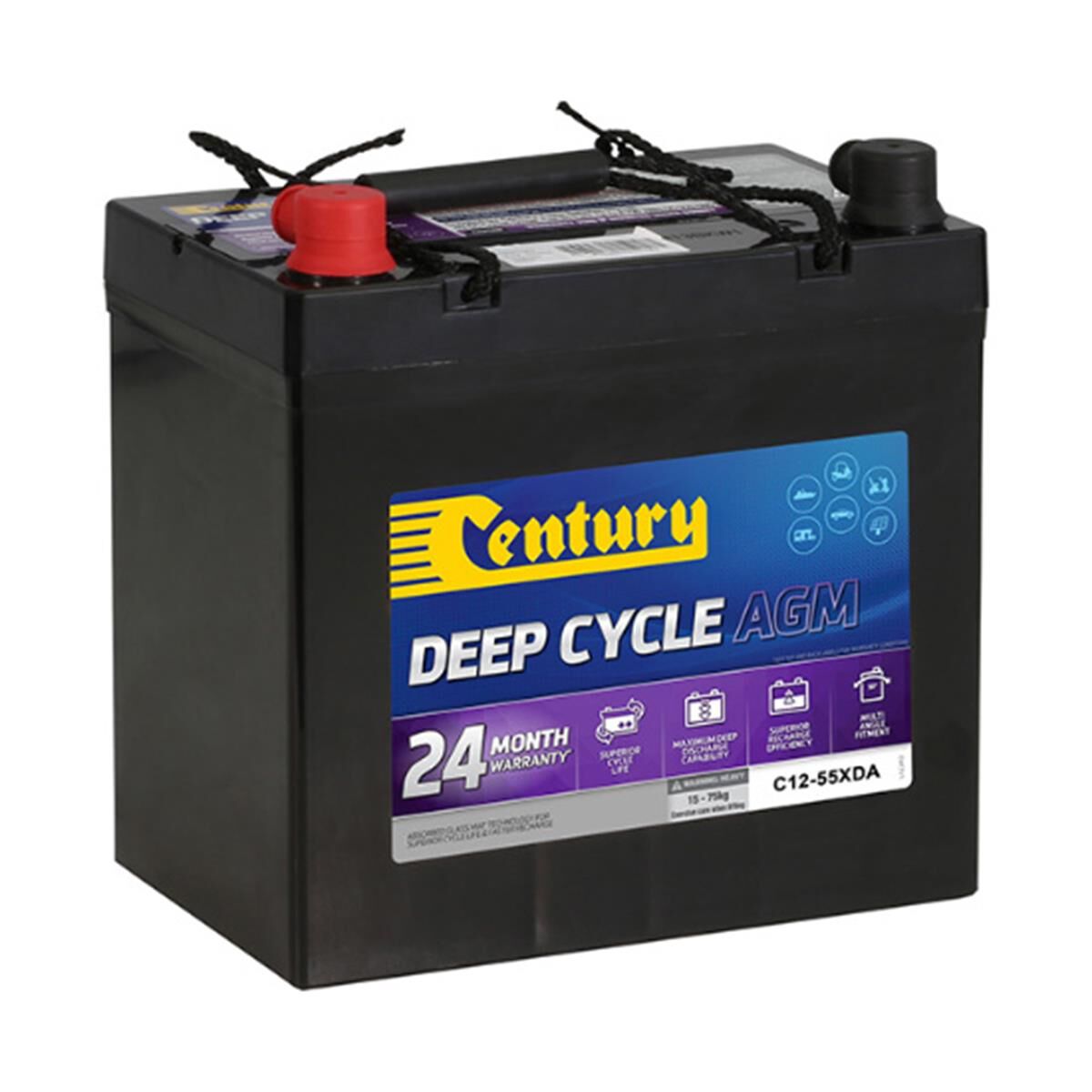 CENTURY AGM BATTERY - C12-55XDA, , scanz_hi-res