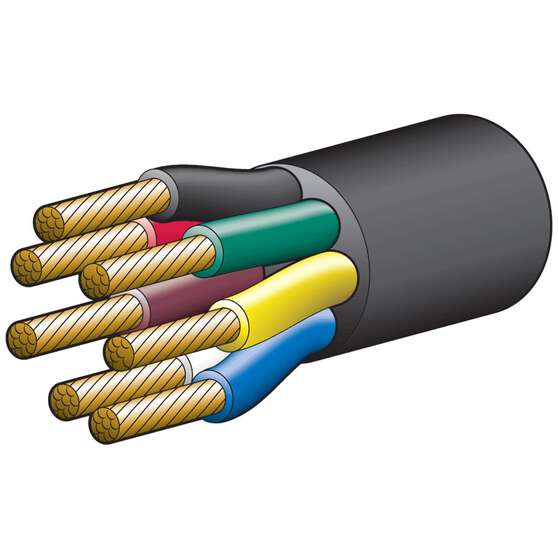 CABLE/TRA 7 CORE 25AMP 4MM 30M, , scanz_hi-res
