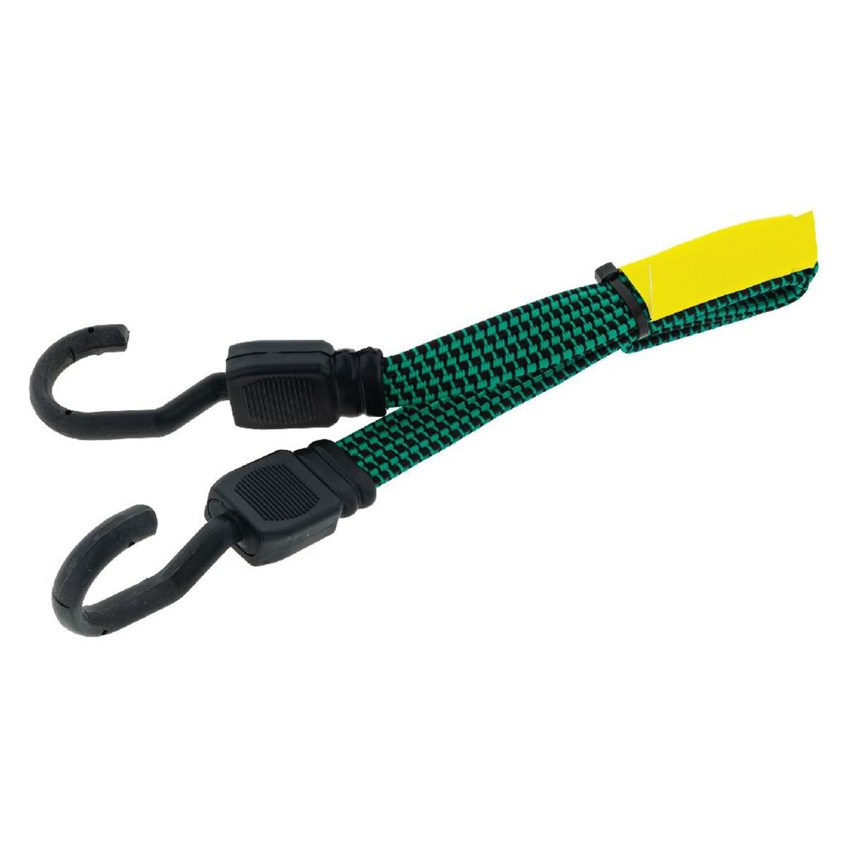 FAT BUNGEE 60CM GREEN 19MM WIDE NON SCRATCH HOOK, , scanz_hi-res