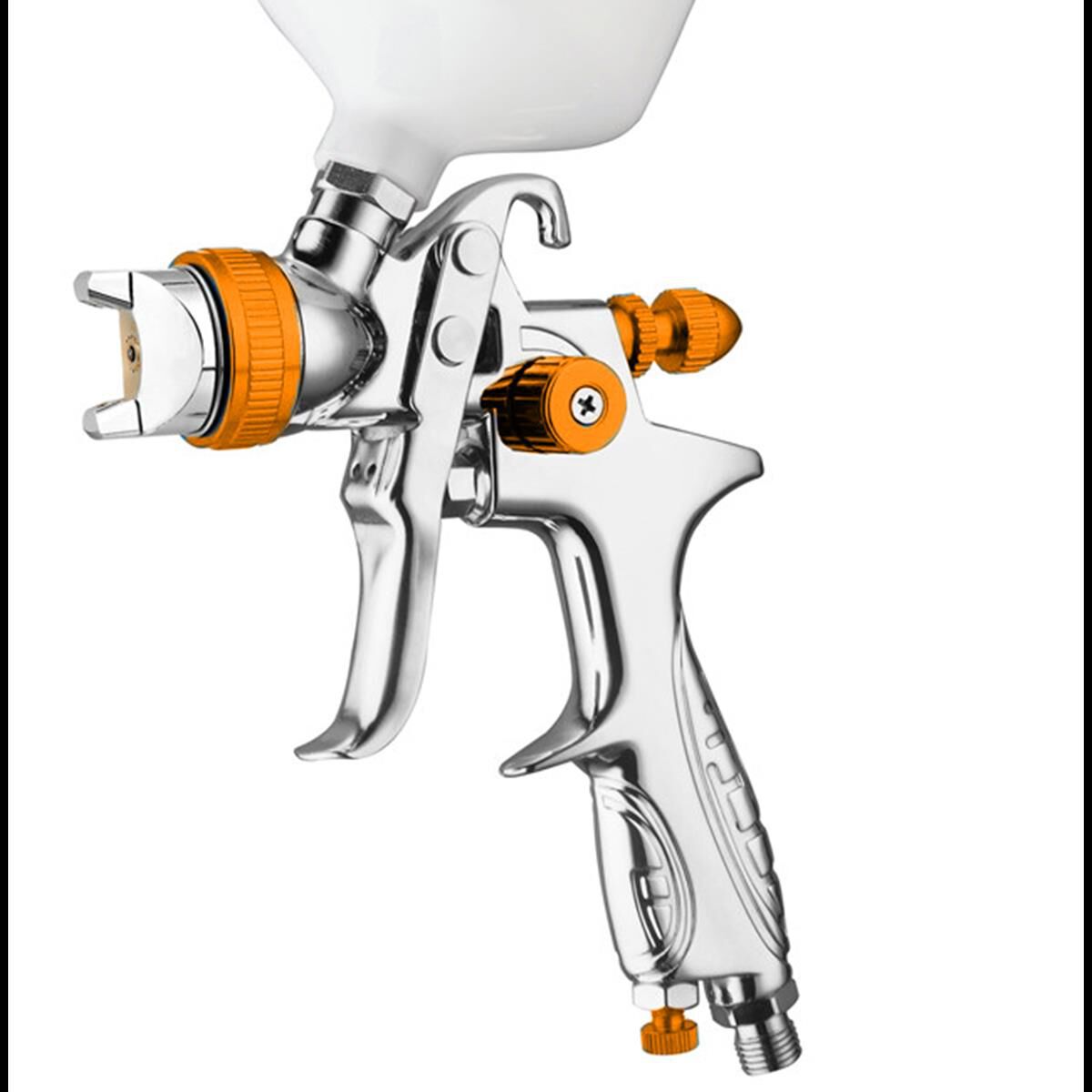 FORMULA GRAVITY SPRAY GUN 2.0MM WITH 600ML POT ORANGE, , scanz_hi-res