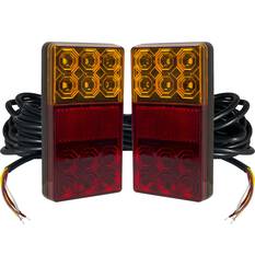 LEFT & RIGHT HAND LED COMBO TRAILER LAMP - STOP / TAIL / INDICATOR / LICENSE PLATE TWIN PACK - 9M CABLE, , scanz_hi-res