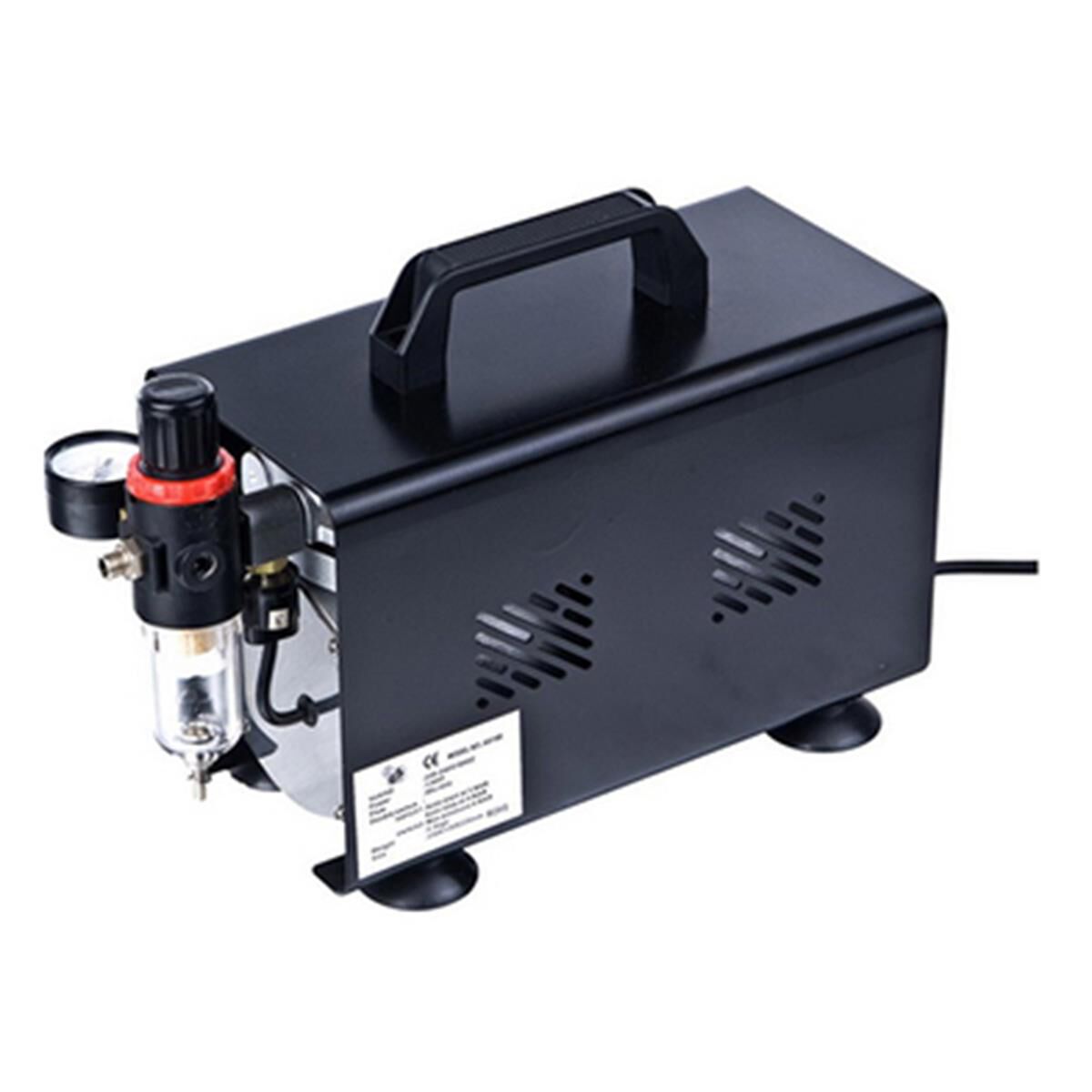 FORMULA AIRBRUSH COMPRESSOR 1/4HP WITH FILTER/REGULATOR, , scanz_hi-res