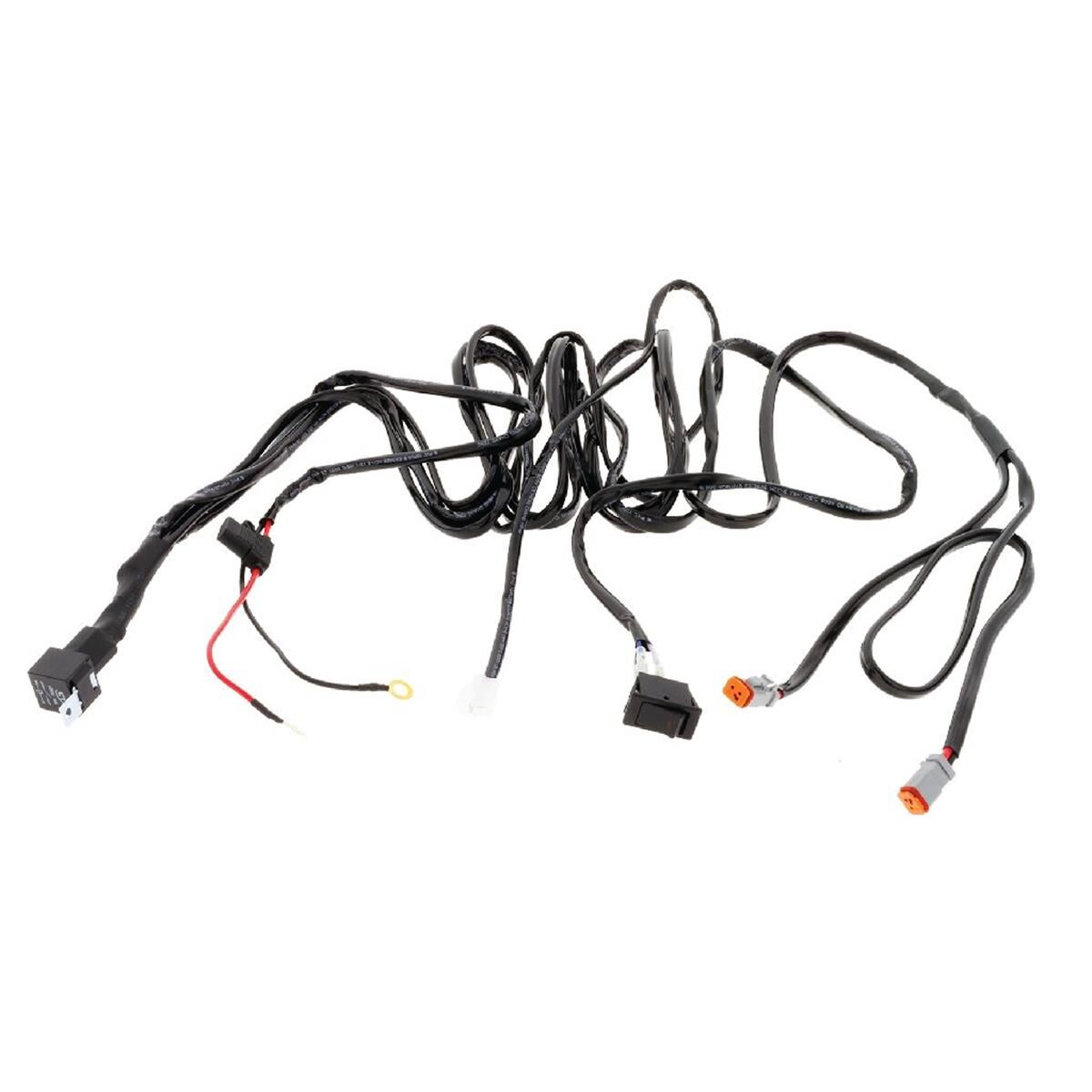 PKT 2 7" RND LED DRIVING LAMP KIT 9-36V 106W 19 LEDs GREEN & BLACK 11,000Lmns, , scanz_hi-res