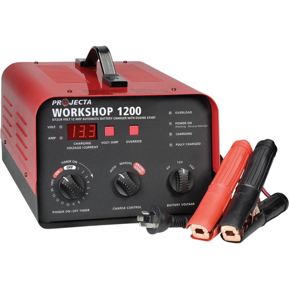 Projecta Battery Charger 12A, 6/12/24V HDBC20 Supercheap
