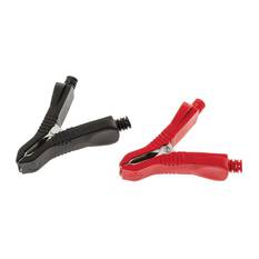 PKT 2 BATTERY CLAMPS BLACK & RED CLAMPS SUITS HULK BATTERY CHARGERS, , scanz_hi-res