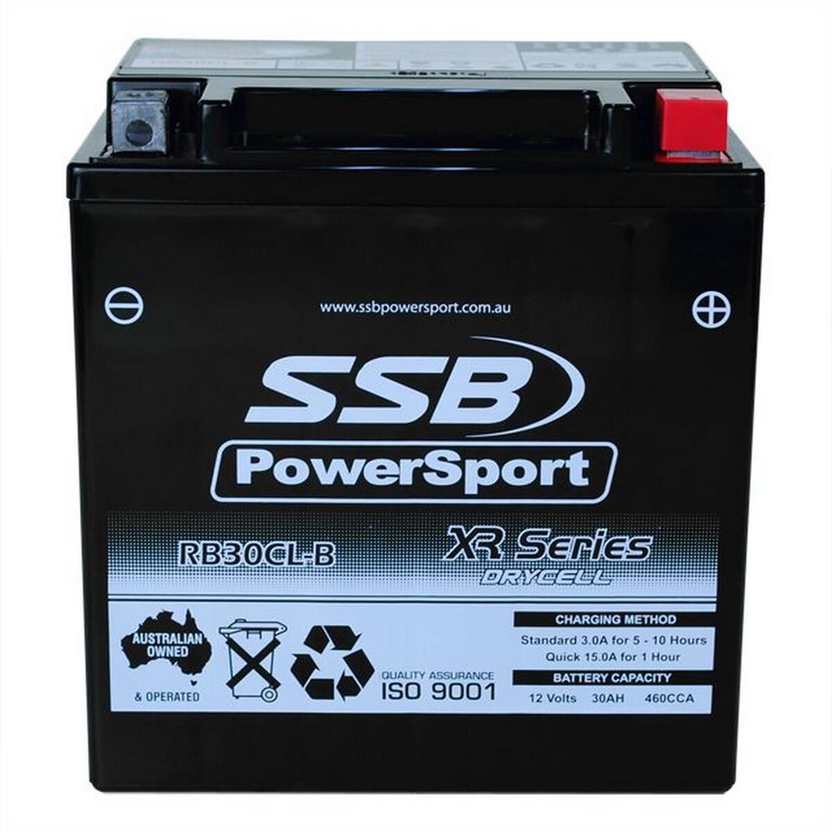 MOTORCYCLE AND POWERSPORTS BATTERY (YB30CL-B) AGM 12V 30AH 460CCA SSB HIGH PERFORMANCE, , scanz_hi-res