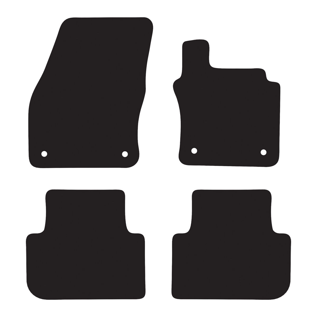 EXECUTIVE RUBBER CAR MATS FOR VOLKSWAGEN TIGUAN (2ND GEN 5 SEAT) 2016 ONWARDS, , scanz_hi-res