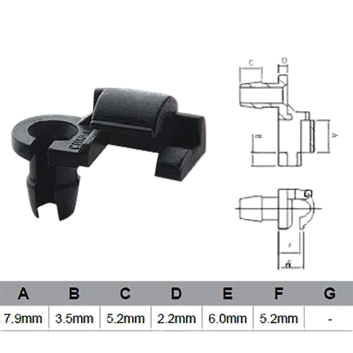 PKT 10 DOOR LOCK CLIP UNIVERSAL  JAYLEC, , scanz_hi-res