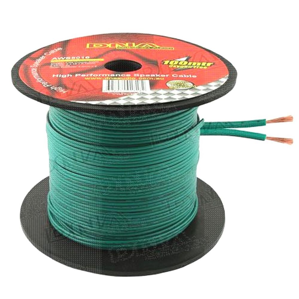 DNA Cable 16 Gauge Speaker Cable Green 100Mtr AWS5016 Supercheap