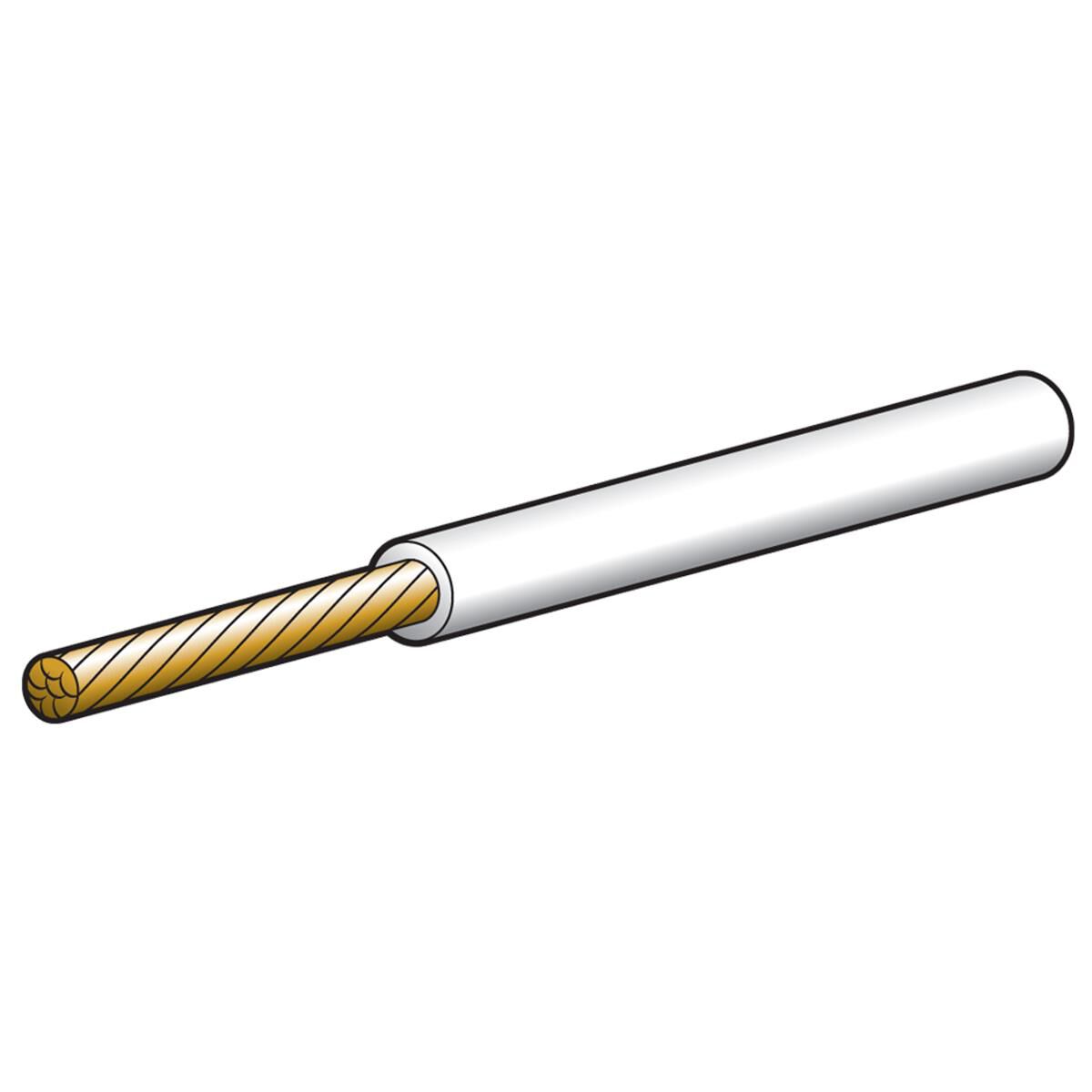 CABLE SGLE 3MM 19A 100M WHITE, , scanz_hi-res